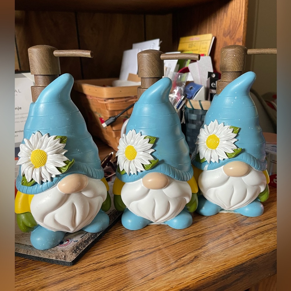 Gnomes soap/lotion dispenser